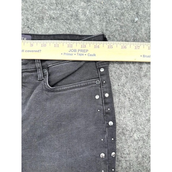 NYDJ Ami Skinny Jeans Women Size 4 Gray Studded Stretch Lift Tuck Slim Fit Denim - Picture 8 of 11